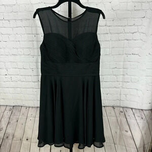 Azazie Black Nina Dress Bridesmaid Wedding Party Size 12